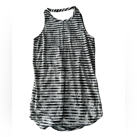 Vans long back cutout tank top striped gray tie-dye Medium - Picture 1 of 9